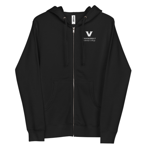 NEW Vanderbilt Peabody Unisex fleece zip up hoodie